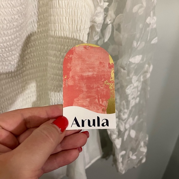 ARULA White Floral Lace Sleeve Blouse - Picture 5 of 7